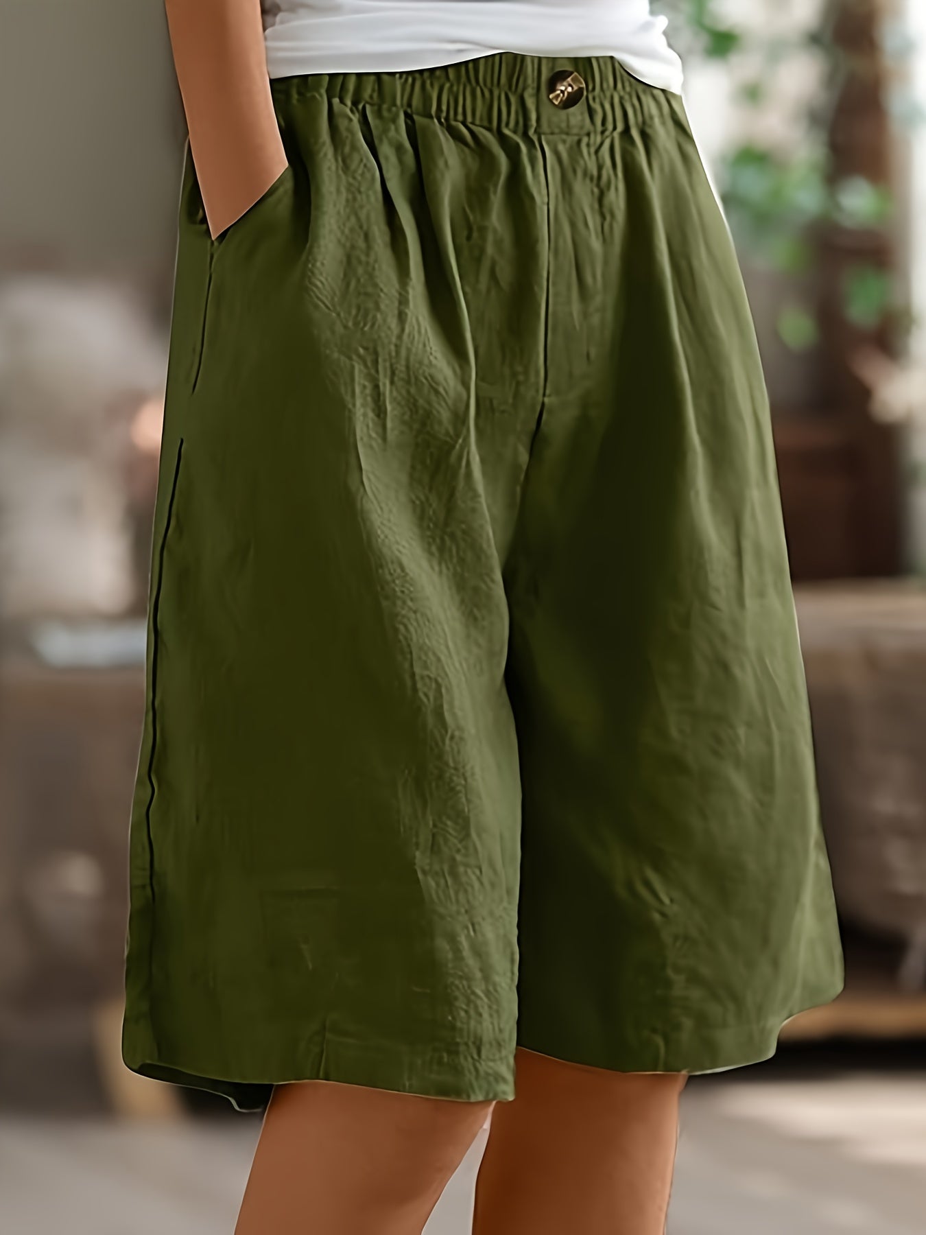 Laya | Wijde stretchshort met comfortband Modehuis-Nederland