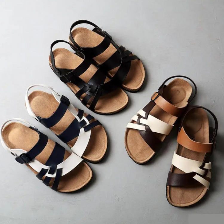 Dames sandalen dames met minimalistische bandjes Modehuis-Nederland