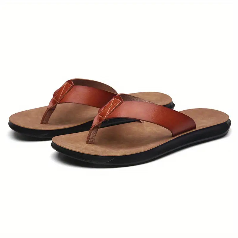Bert - Orthopedische Leren Slippers Modehuis-Nederland