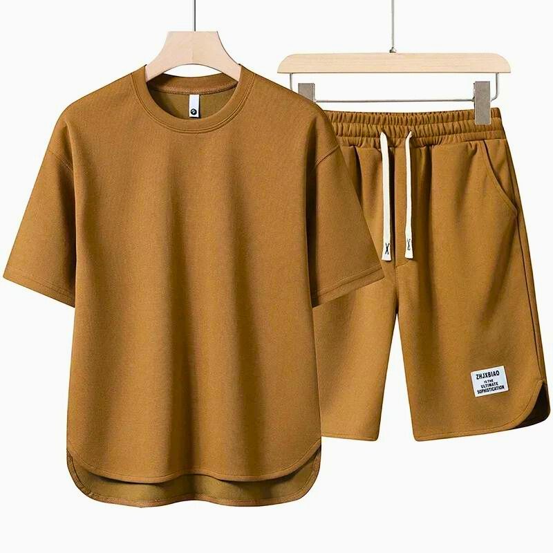 Heren Zomer Set Oversized Lichtgewicht Comfort – Velanso Modehuis-Nederland