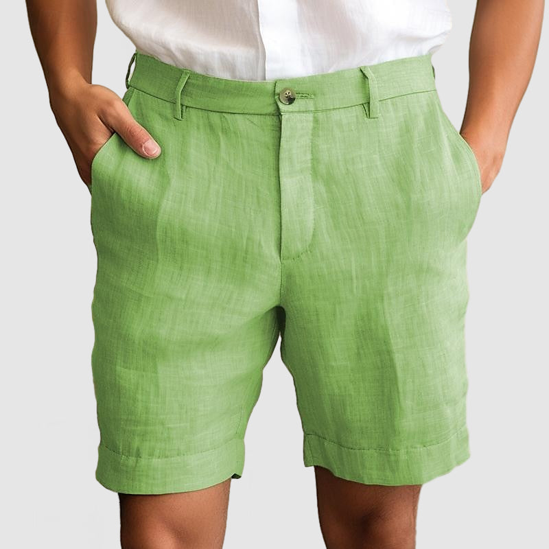 Heren Casual Katoenen Linnen Shorts Modehuis-Nederland
