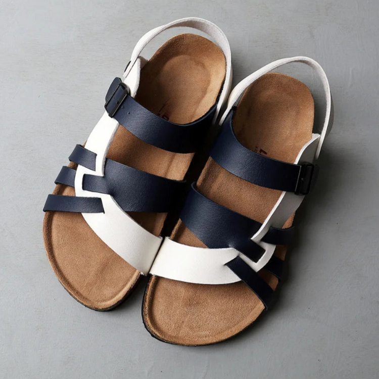 Dames sandalen dames met minimalistische bandjes Modehuis-Nederland