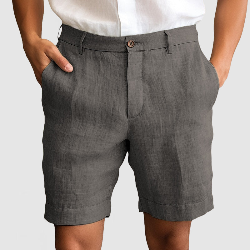 Heren Casual Katoenen Linnen Shorts Modehuis-Nederland