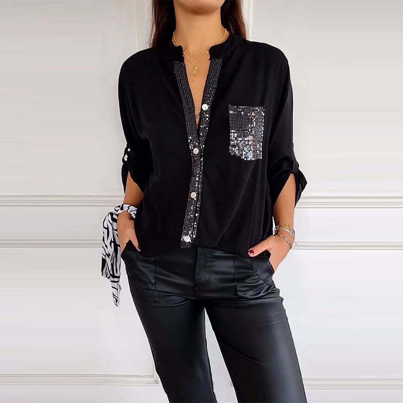 DANICAâ„¢ - Sequin Detailed Blouse Modehuis-Nederland