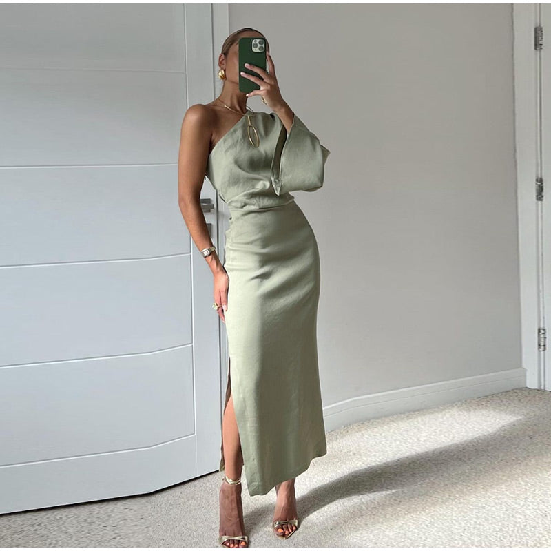 Penny - Mode casual geplooide sudress Modehuis-Nederland