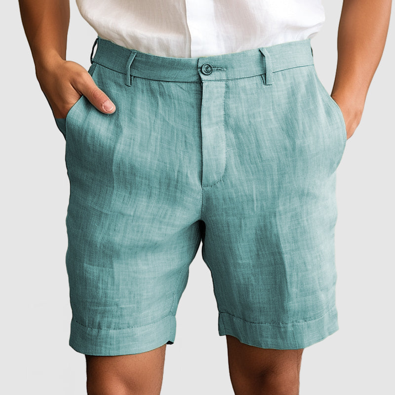 Heren Casual Katoenen Linnen Shorts Modehuis-Nederland