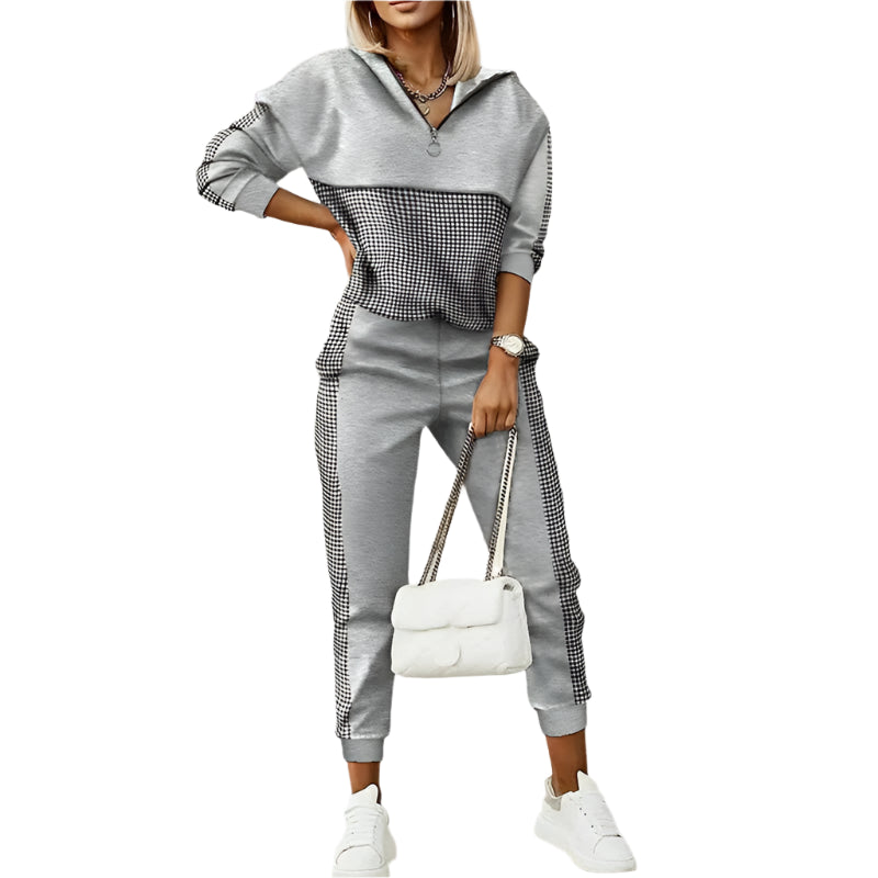 Jessi - Stijlvol 2-Delige Trainingspak Comfortabel & Warm Modehuis-Nederland
