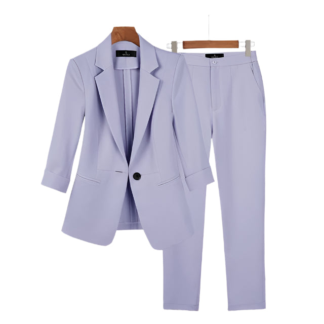 Tweedelig pak | éénknoopssluiting en slim-fit broek Modehuis-Nederland