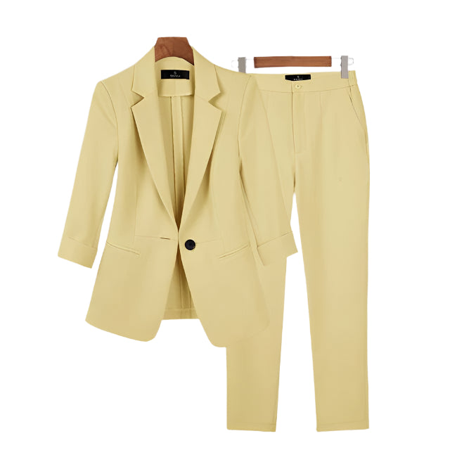 Tweedelig pak | éénknoopssluiting en slim-fit broek Modehuis-Nederland