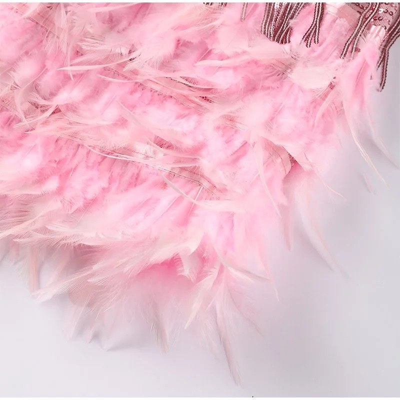 Dames glitter jurk met zomerse snit