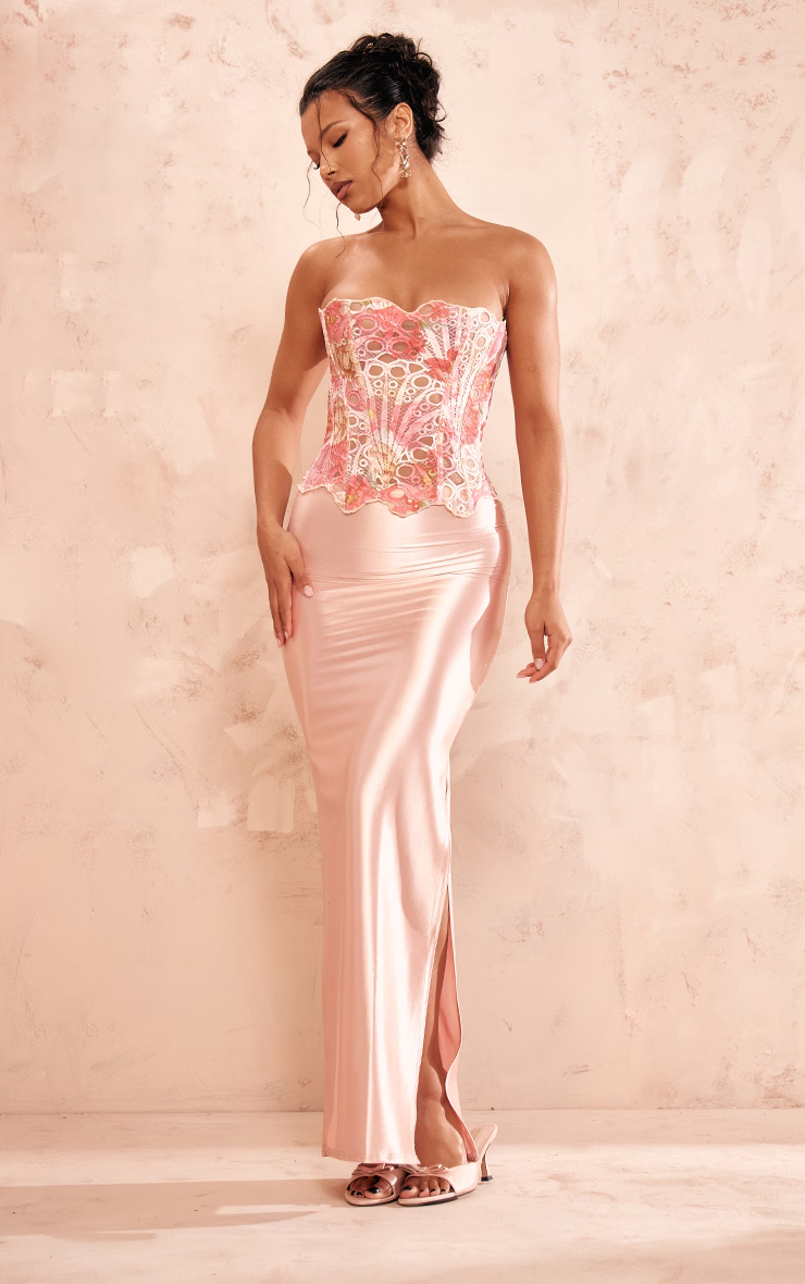 Kanten bustier top met baleinen en elegante fit – Alurelle Modehuis-Nederland