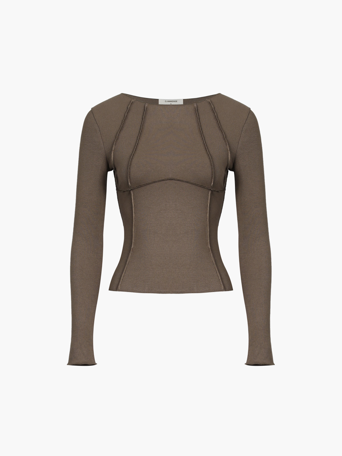 Basic Piping Long Sleeve Top Modehuis-Nederland