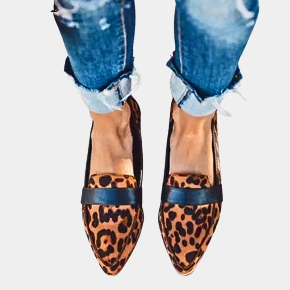 Trendy comfortabele instappers loafers suèdelook voor dames - Hollie Modehuis-Nederland