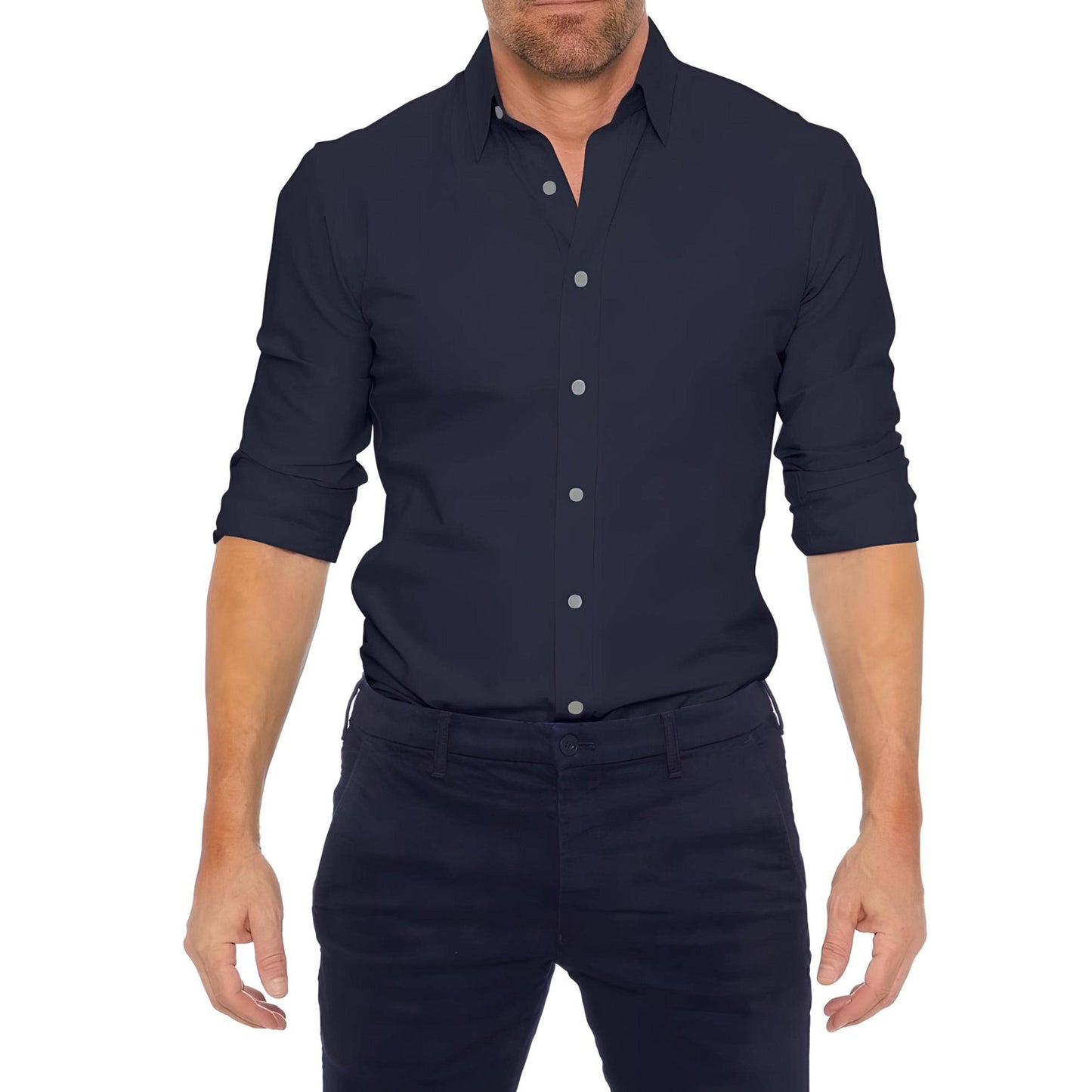 Long Sleeve Shirt With Zip Modehuis-Nederland