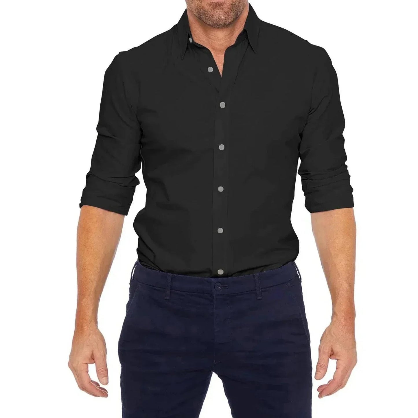 Long Sleeve Shirt With Zip Modehuis-Nederland