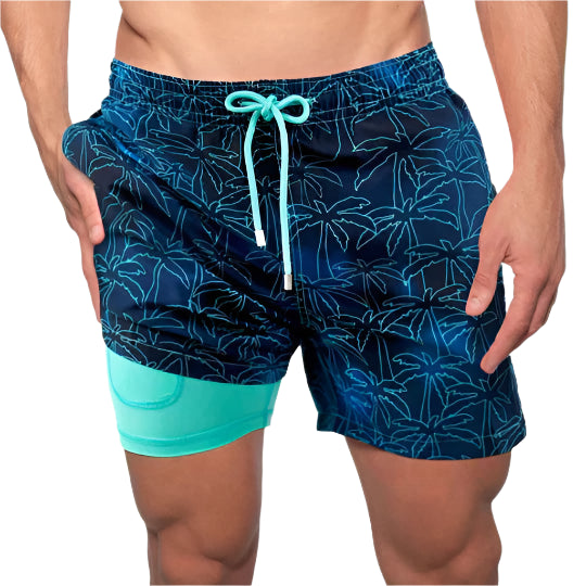 Braxton AquaFlex Zwemshorts voor Mannen met Trekkoord en Verstopte Zak voor Telefoon Modehuis-Nederland