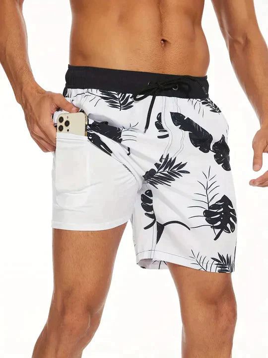 Braxton AquaFlex Zwemshorts voor Mannen met Trekkoord en Verstopte Zak voor Telefoon Modehuis-Nederland