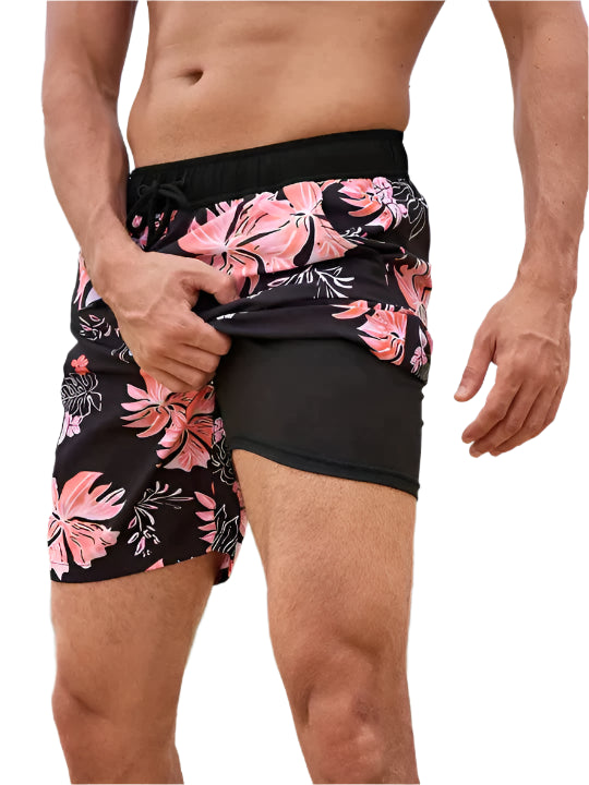 Braxton AquaFlex Zwemshorts voor Mannen met Trekkoord en Verstopte Zak voor Telefoon Modehuis-Nederland