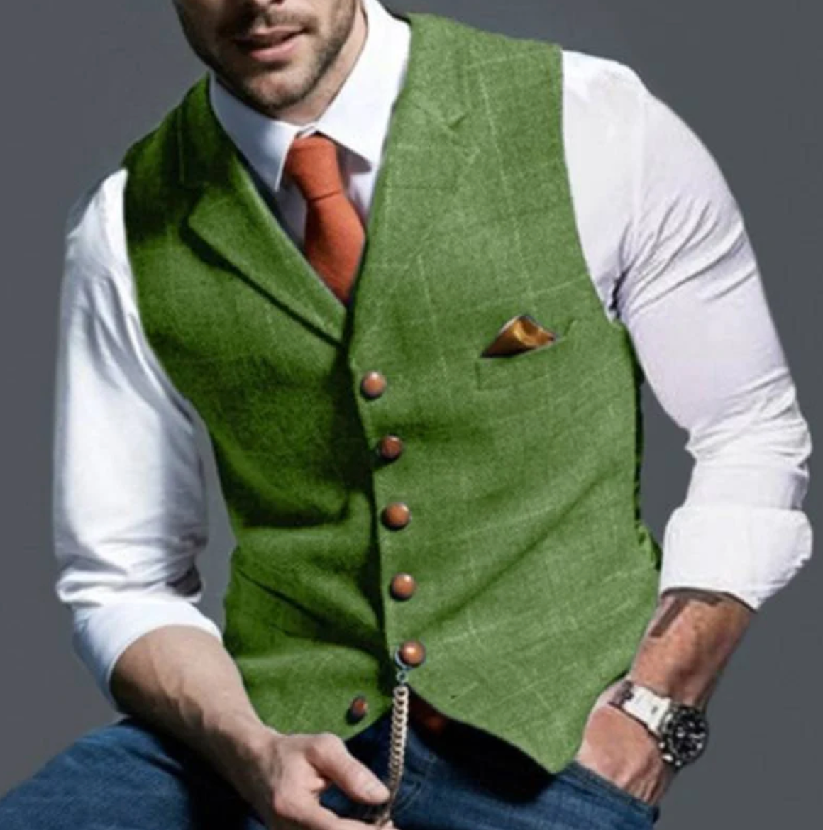 Heren Elegante Gilet – Stijlvol, Comfortabel en Veelzijdig Modehuis-Nederland