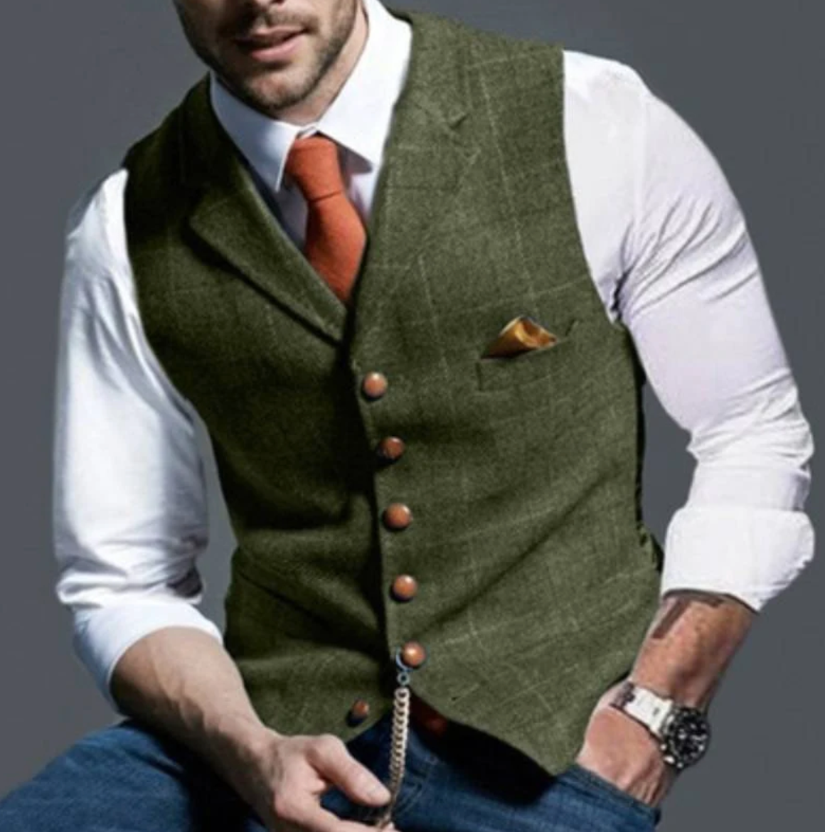 Heren Elegante Gilet – Stijlvol, Comfortabel en Veelzijdig Modehuis-Nederland