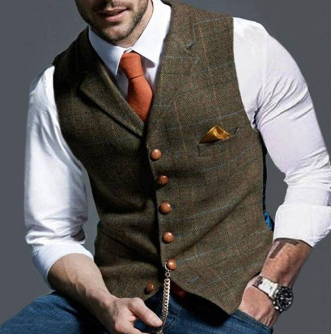 Heren Elegante Gilet – Stijlvol, Comfortabel en Veelzijdig Modehuis-Nederland