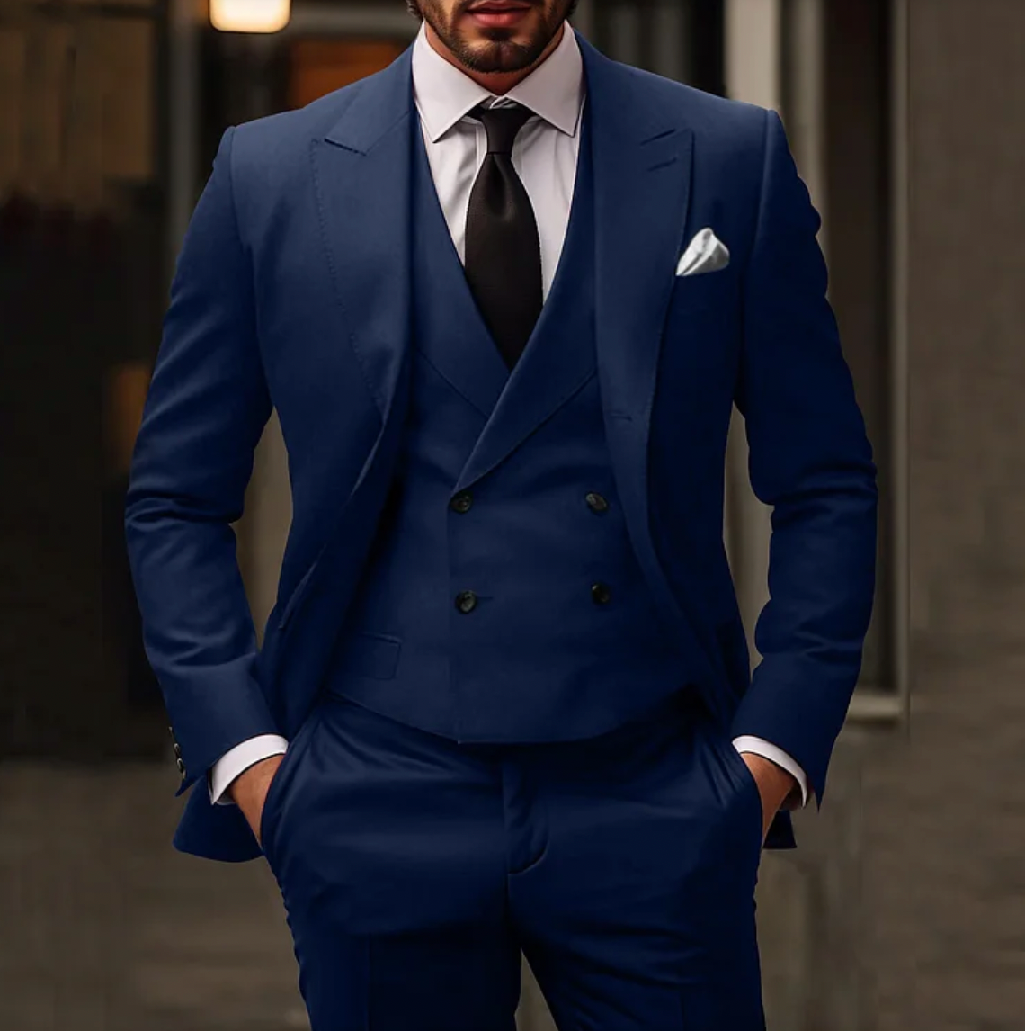 Carlton - 3-delige Slim-fit Herenkostuum: Blazer, Gilet en Broek Modehuis-Nederland