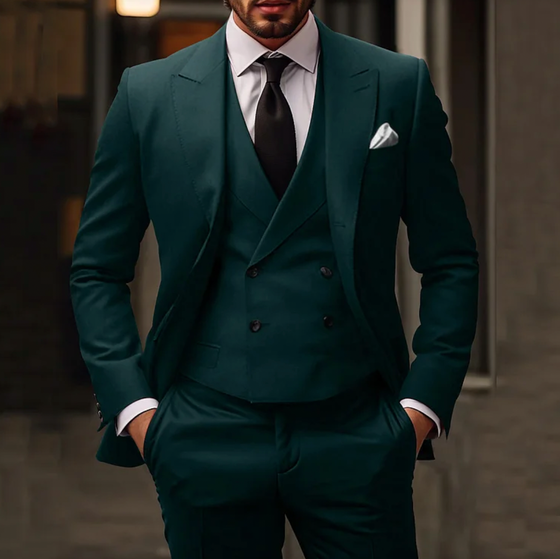 Carlton - 3-delige Slim-fit Herenkostuum: Blazer, Gilet en Broek Modehuis-Nederland