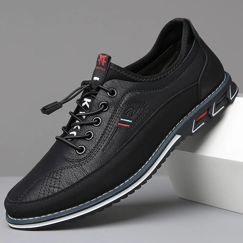 Heren schoenen in oxford-stijl met dikke zool en veterdesign