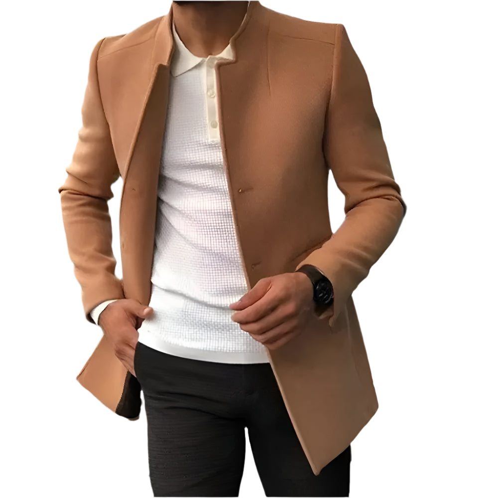 Brunoâ„¢ - Elegante Cappotto da Uomo in Lana Modehuis-Nederland