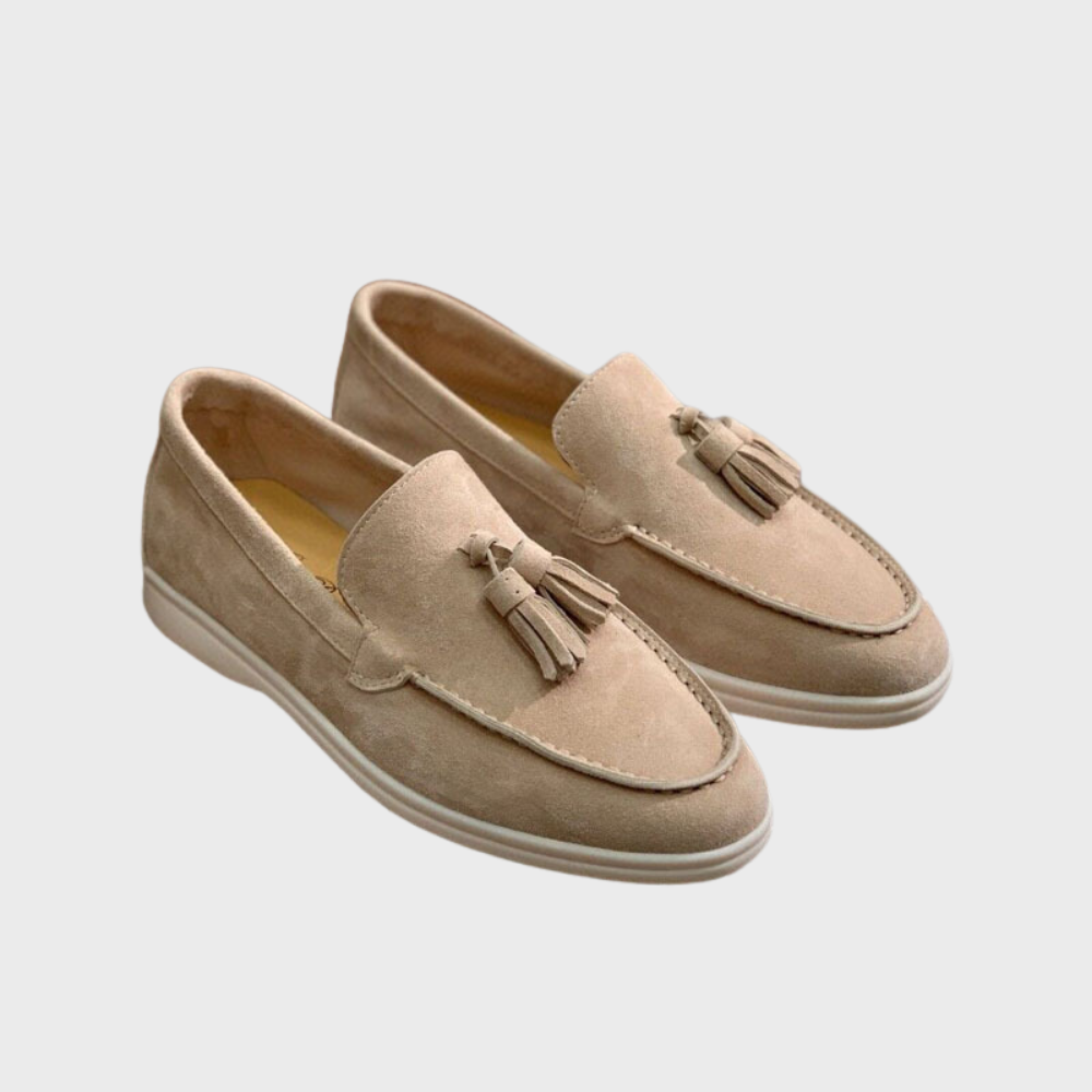 Men’s Suede Loafers - Tassel Slip-On - Moccasin Toe - Casual & Smart Dress Shoe Modehuis-Nederland