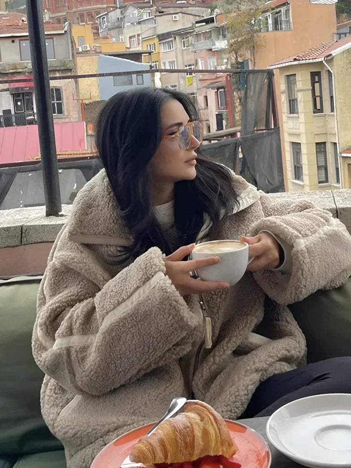 Frances | Chic Fleece Jacket Modehuis-Nederland