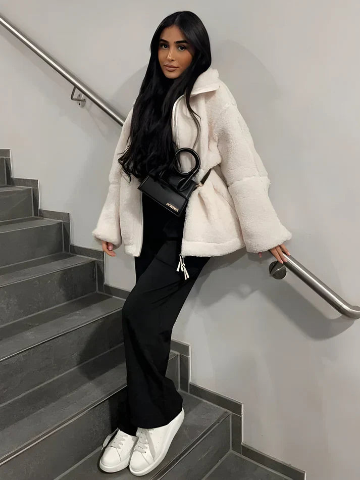 Frances | Chic Fleece Jacket Modehuis-Nederland