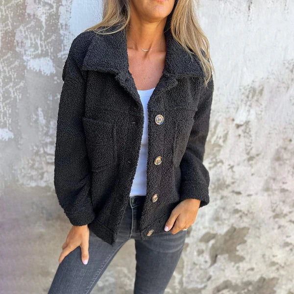 Dion™ - Kurze Wolljacke mit Revers Modehuis-Nederland