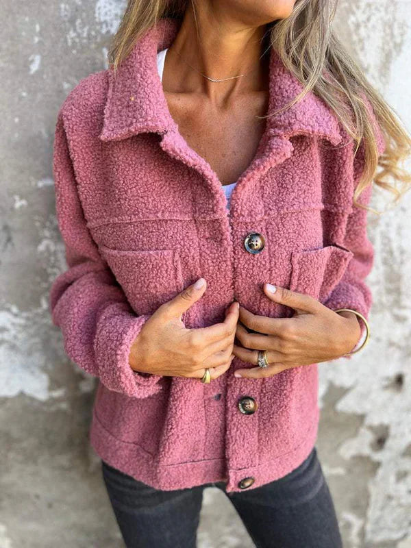 Dion™ - Kurze Wolljacke mit Revers Modehuis-Nederland