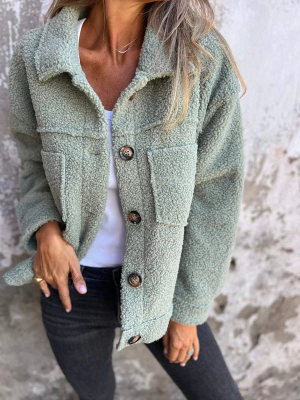 Dion™ - Kurze Wolljacke mit Revers Modehuis-Nederland