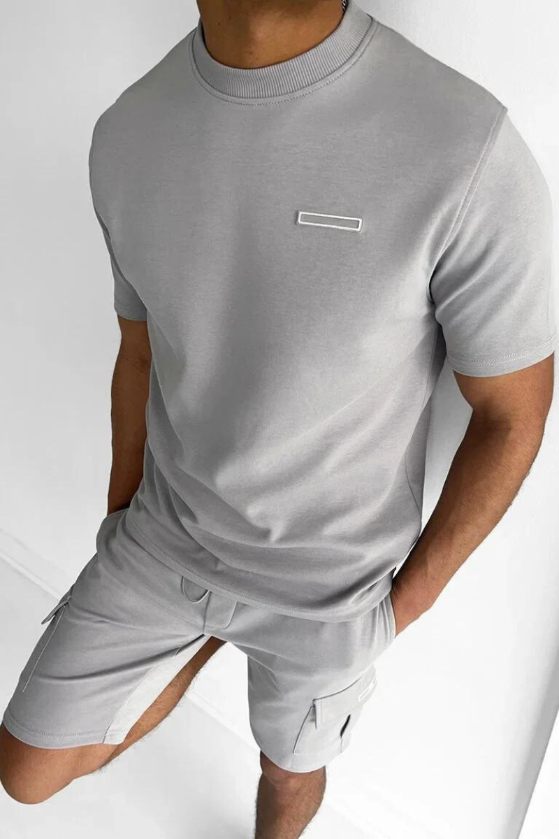 Cornald | T-shirt en Cargoshorts Set voor Heren Modehuis-Nederland