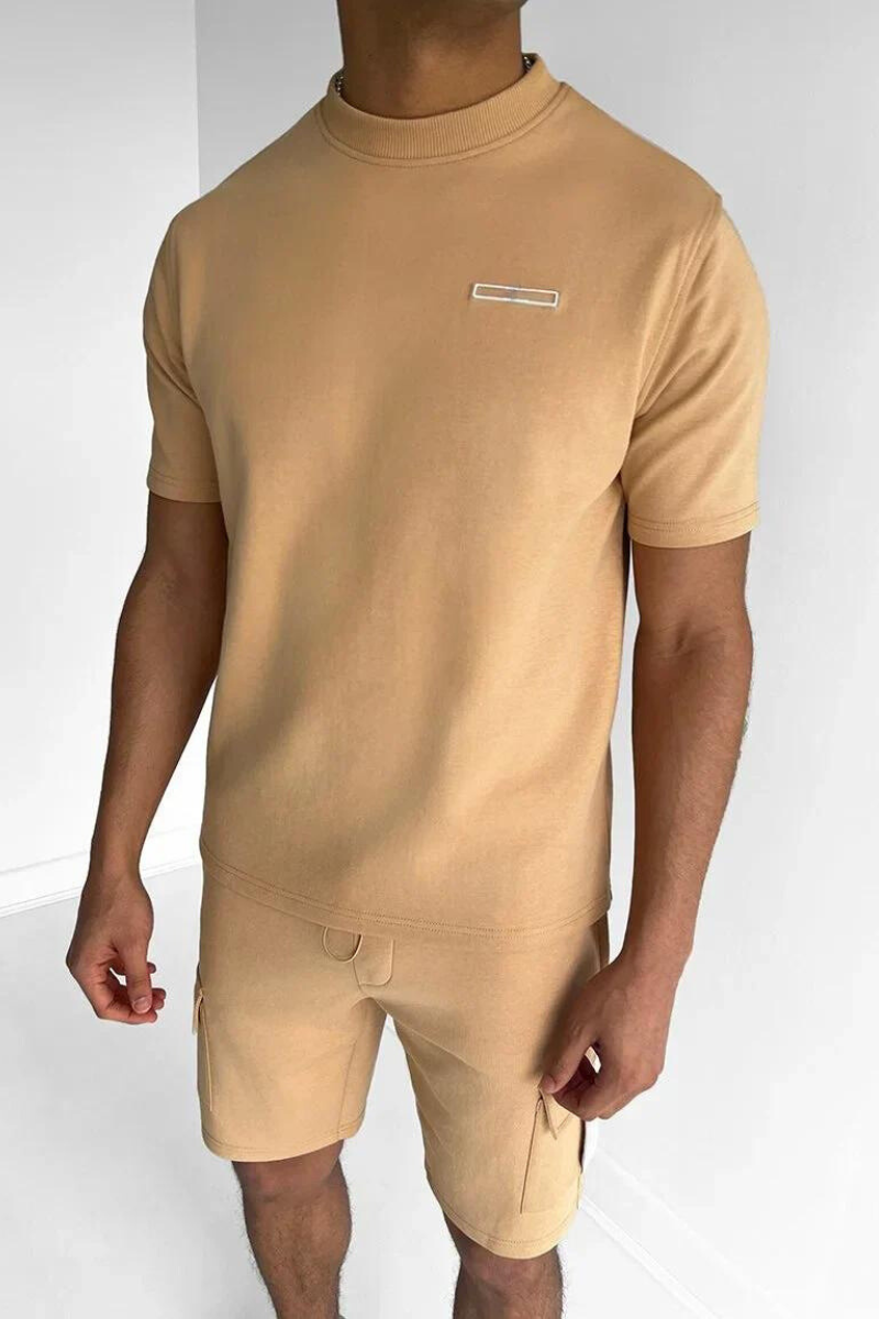 Cornald | T-shirt en Cargoshorts Set voor Heren Modehuis-Nederland