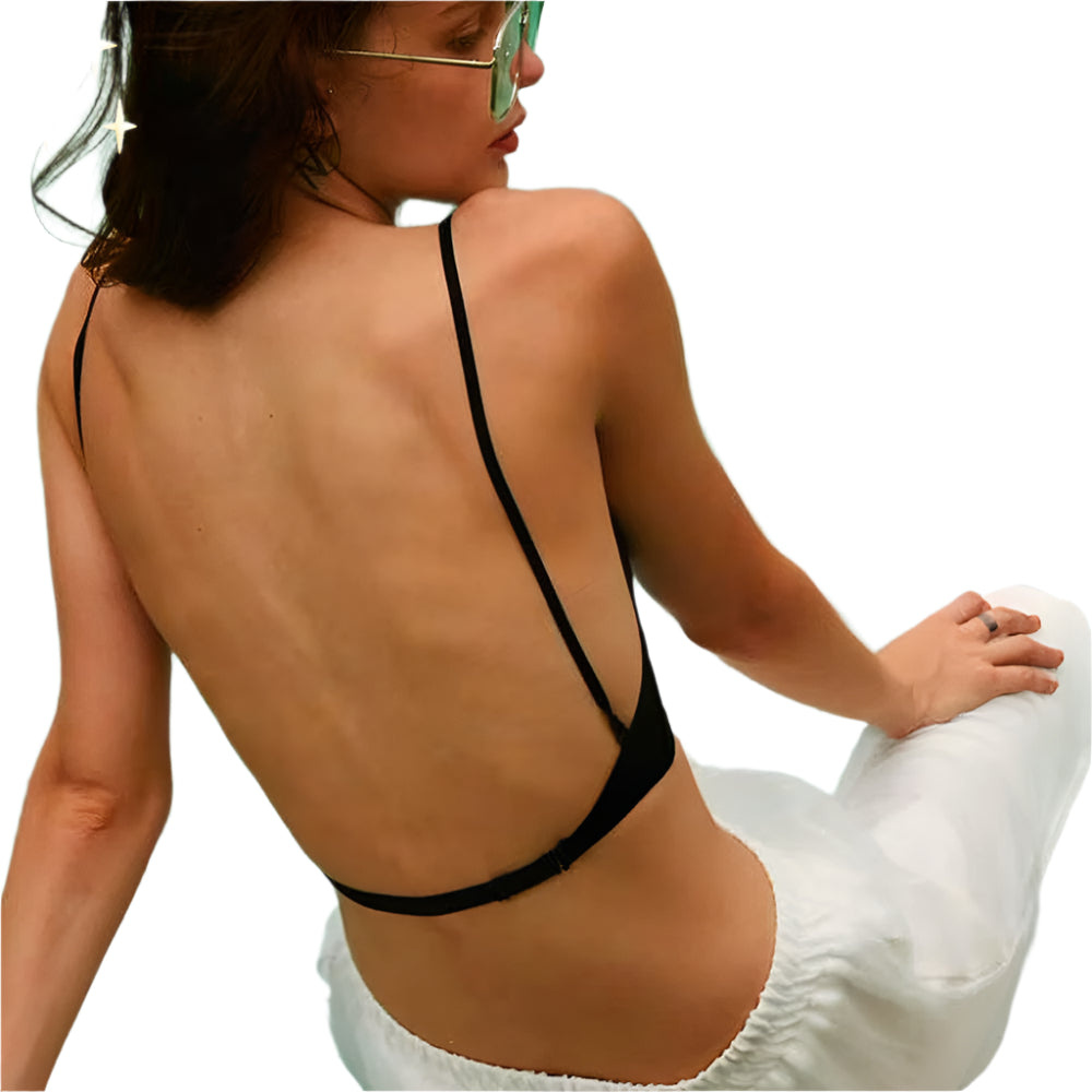 Dames bikinibeha met lage rug en verstelbare bandjes