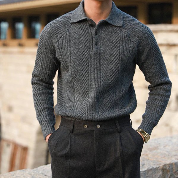Carlos | Trendy gebreide Polo voor heren Modehuis-Nederland