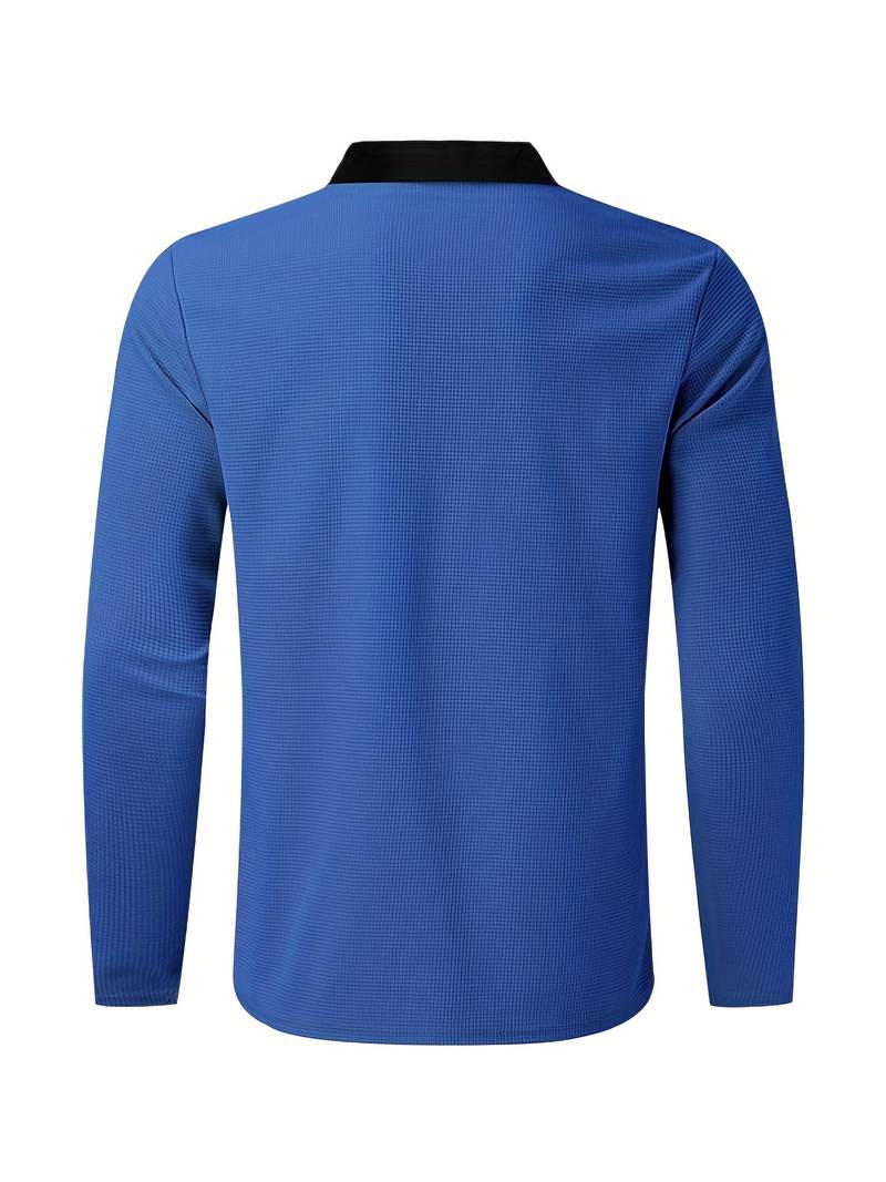 Heren trainingspak met halve rits en rechte broek