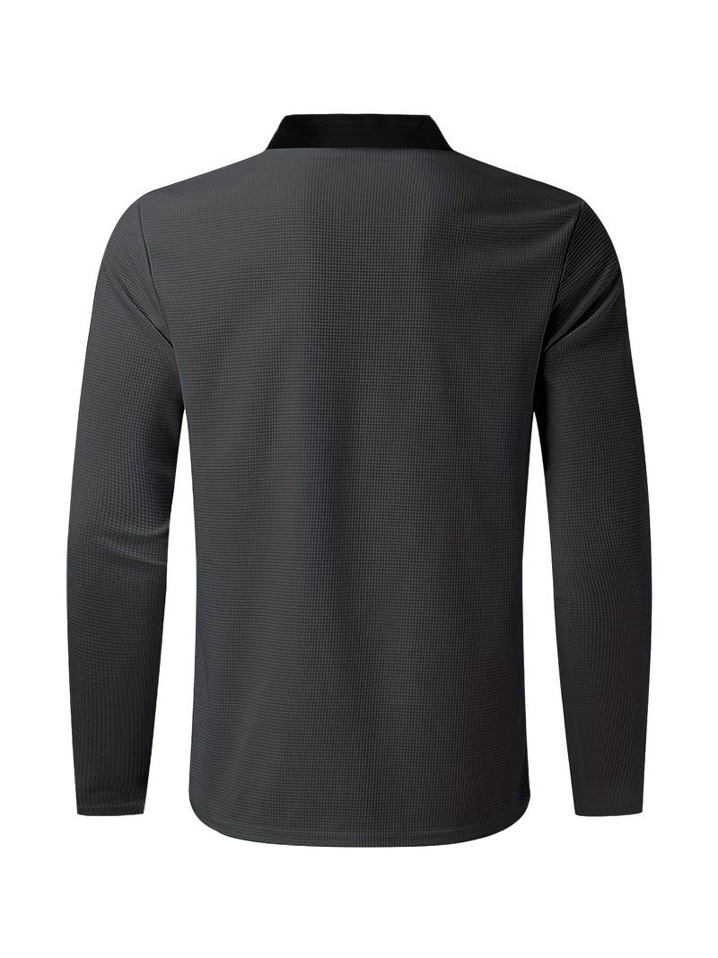 Heren trainingspak met halve rits en rechte broek