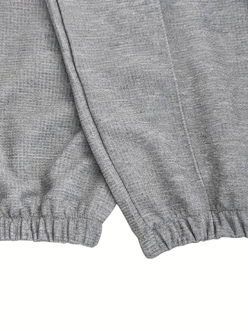 Heren trainingspak met halve rits en rechte broek