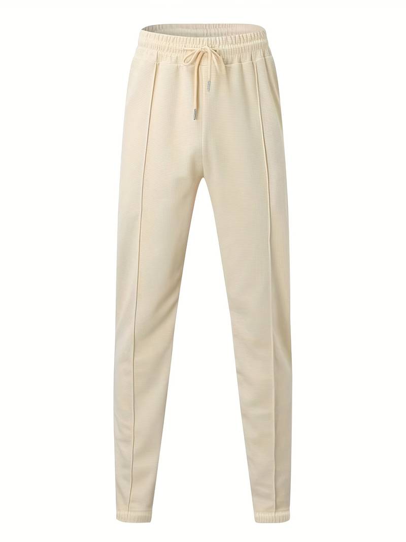 Heren trainingspak met halve rits en rechte broek