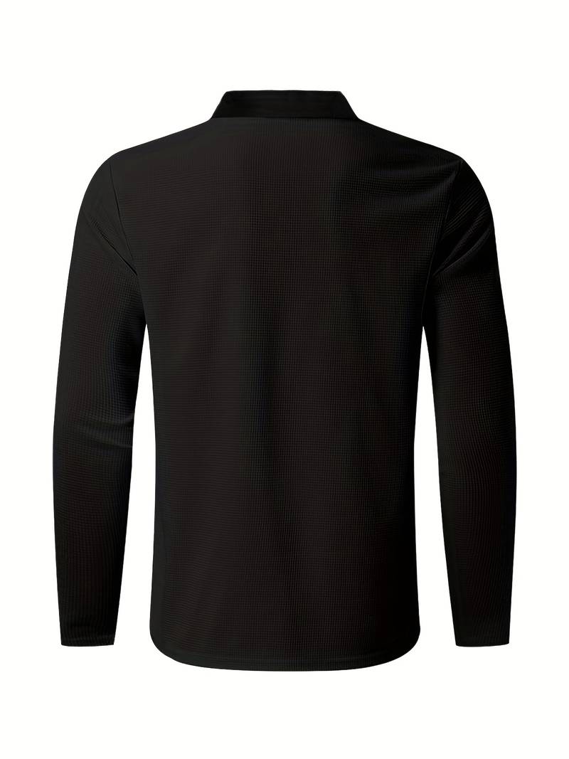 Heren trainingspak met halve rits en rechte broek