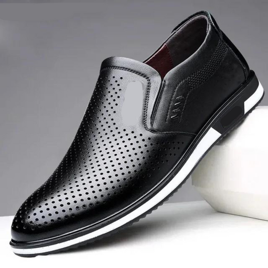 Heren loafers met klassieke vorm en verfijnde afwerking