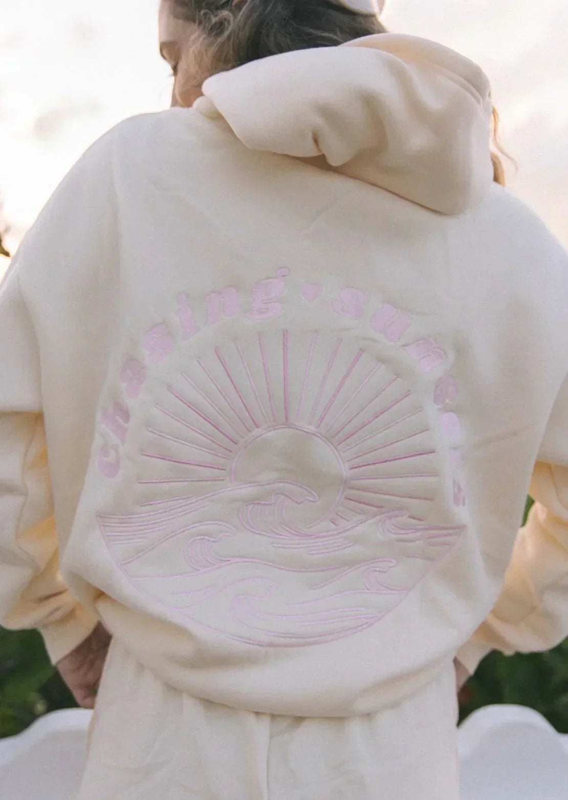 Dames zomerhoodie met losse vorm en verstelbare capuchon