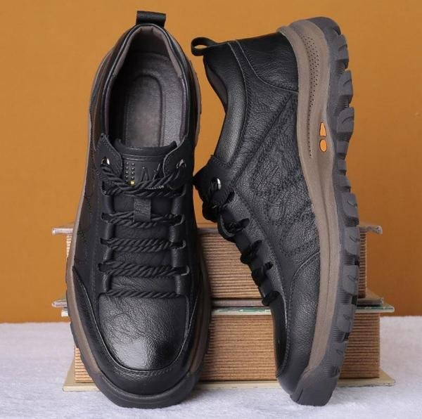 Heren wandelschoenen met stevig profiel en stabiel silhouet