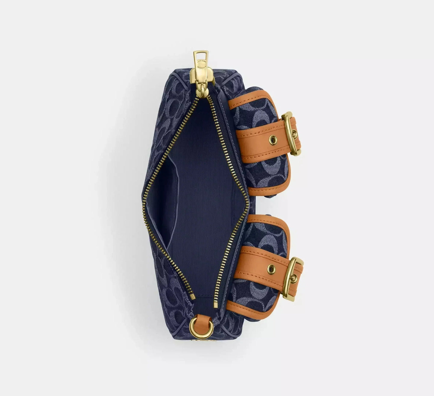 Elviera | Vintage stijl Schoudertas | Leren afwerking en dubbele schouderband Modehuis-Nederland