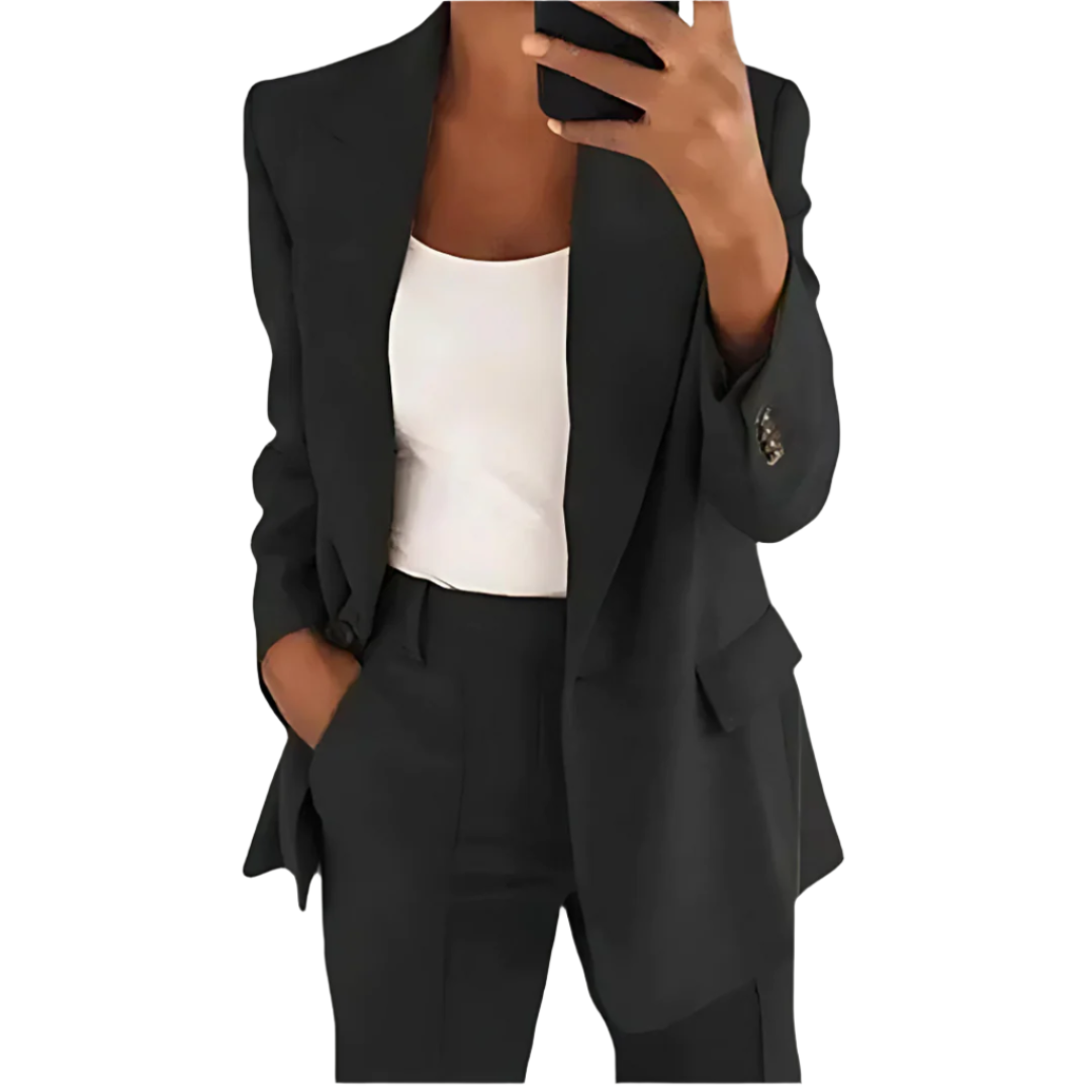 LEYLA - Plain Women's Blazer Set Modehuis-Nederland