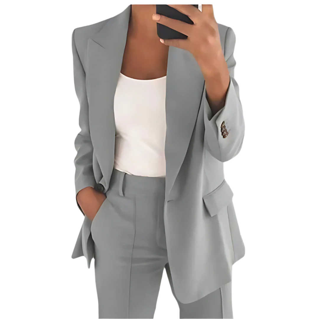 LEYLA - Plain Women's Blazer Set Modehuis-Nederland